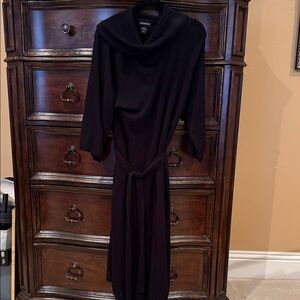 Lane Bryant Black Long Sleeve Sweater Dress